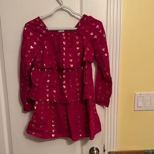 Crewcuts Pink Dress with Heart Design